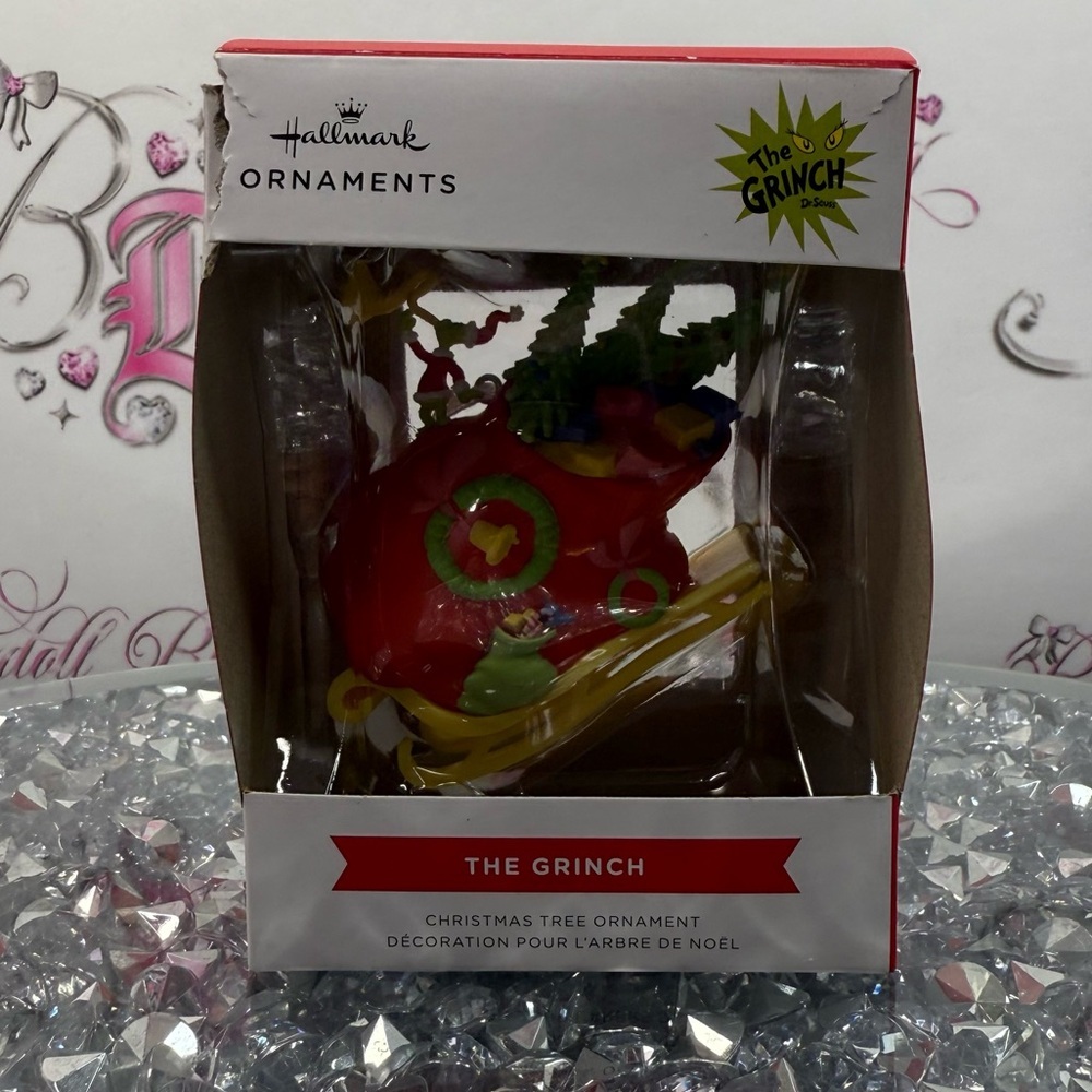 Hallmark The Grinch Red, Green & Yellow Holiday Ornament